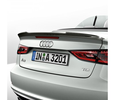 Спойлер на кришці багажника з карбону Audi A3, S3