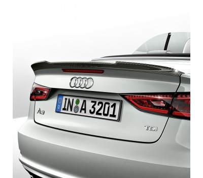Спойлер на кришці багажника з карбону Audi A3, S3
