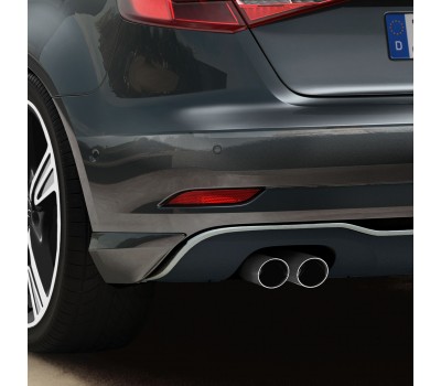 Задний фартук, Колір: чорний діамант Audi A3 Задний фартук, Колір: чорний діамант Audi A3