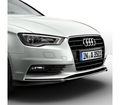 Передній спойлер чорний діамант Audi A3
