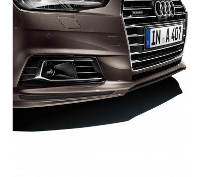 Передній спойлер з накладкою з алюмінієвим оздобленням Audi A4