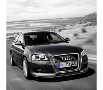 Передній спойлер з накладкою з алюмінієвим оздобленням Audi A3