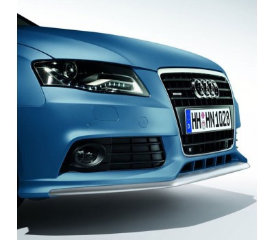 Передній спойлер з накладкою з алюмінієвим оздобленням Audi A4