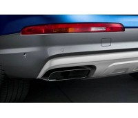 Спортивні насадки на вихлопну трубу для автомобілів з двигуном 2.0 TFSI та одинарною вихлопною трубою, лівою/правою, чорною хромованою Audi Q7